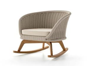 LUDO - Rocking garden armchair with armrests - Armchair by Atmosphera