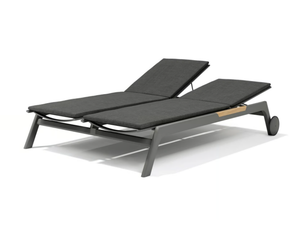 NEVADA - Double textilene and aluminium sun lounger - Outdoor by Atmosphera