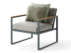 QUBIK - Sled base armchair with armrests - Armchair by Atmosphera