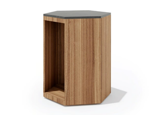 ZETA - Teak garden side table with storage space - Side table by Atmosphera
