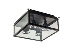 VITRINE FLEURE SQUARE - LED brass ceiling lamp - Ceiling lamp by Authentage Lighting