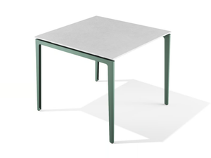 GAO - Square steel table with HPL top - Table by BABEL D