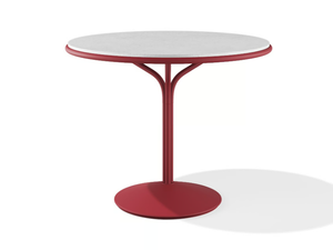JOS - Round steel table and HPL top - Table by BABEL D