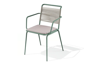 KISSI - Powder coated steel chair with integrated cushion - Accessories by BABEL D