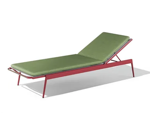 KISSI - Recliner powder coated aluminium sun lounger - Armchair by BABEL D