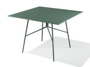 KISSI - Square powder coated steel table - Table by BABEL D