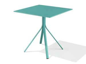 MELIK - Powder coated steel table with 4-star base - Table by BABEL D