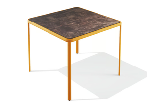 MELIK - Powder coated steel table with HPL top - Table by BABEL D