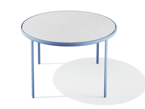 MELIK - Powder coated steel table with HPL top - Table by BABEL D