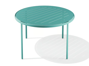 MELIK - Round powder coated steel table - Table by BABEL D
