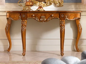 DAVID - Demilune wooden console table - Console by Barnini Oseo