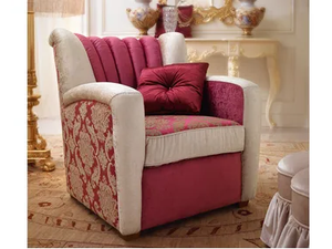 DAVID - Upholstered fabric armchair with armrests - Armchair by Barnini Oseo