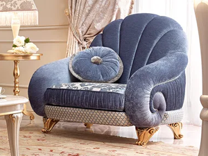 DIAMANTE - Upholstered fabric armchair with armrests - Armchair by Barnini Oseo