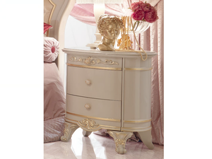 DIAMANTE - Wood veneer bedside table with drawers - Side table by Barnini Oseo
