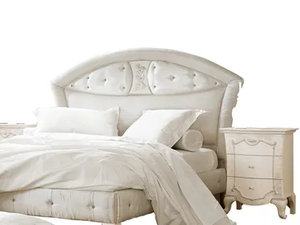 FASHION TIME - Upholstered fabric headboard - Bed frame by Barnini Oseo
