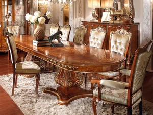 FIRENZE - Extending oval table - Table by Barnini Oseo