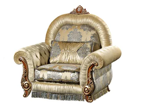FIRENZE - Upholstered fabric armchair with armrests - Armchair by Barnini Oseo