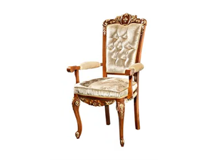 FIRENZE - Upholstered fabric chair with armrests high-back - Chair by Barnini Oseo
