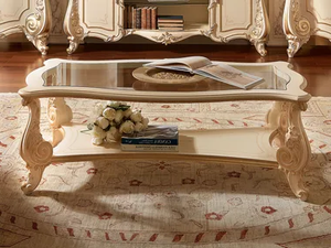FIRENZE - Wood and glass coffee table - Coffee table by Barnini Oseo