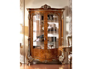 FIRENZE - Wood veneer display cabinet - Cabinet by Barnini Oseo