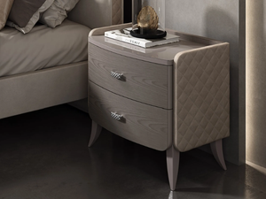 NOTTI MAGICHE - Ash bedside table with drawers - Side table by Barnini Oseo