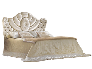 REGGENZA - Double bed with upholstered headboard - Bed frame by Barnini Oseo