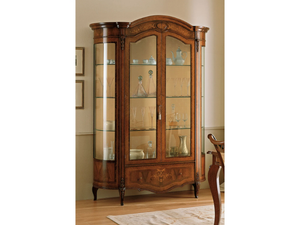REGGENZA - Wood and glass display cabinet - Cabinet by Barnini Oseo