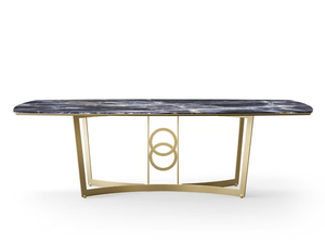 ROBERTO BARNINI - Rectangular metal table - Table by Barnini Oseo
