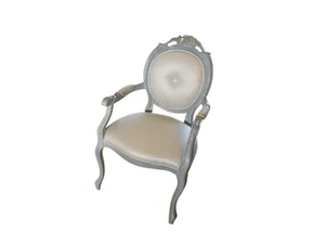 SOGNI D'AMORE - Medallion fabric chair with armrests with integrated cushion - Chair by Barnini Oseo