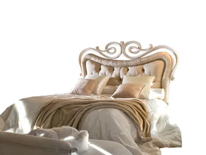 SOGNI D'AMORE - Tufted upholstered fabric headboard for double bed - Bed frame by Barnini Oseo