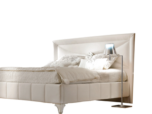 SOGNI D'AMORE - Upholstered leather headboard - Bed frame by Barnini Oseo
