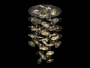 EXAGON - Venetian crystal pendant lamp - Ceiling lamp by Barovier&Toso