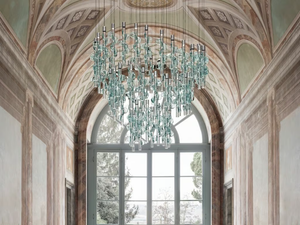GERMOGLI - Venetian crystal pendant lamp - Ceiling lamp by Barovier&Toso