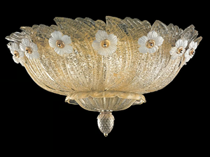 GRAND HOTEL - Venetian crystal ceiling lamp - Ceiling lamp by Barovier&Toso