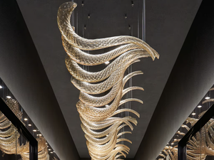 SWING - Venetian crystal pendant lamp - Ceiling lamp by Barovier&Toso