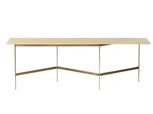 PLANK - Wood console table with metal base - Console by BassamFellows