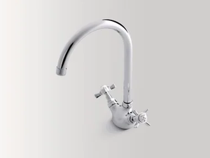 ALDEN - Countertop 1 hole washbasin tap with adjustable spout - Tap by BATH&BATH