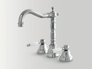 DOVER - 3 hole countertop washbasin tap with adjustable spout - Tap by BATH&BATH