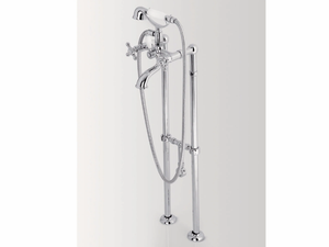 DOVER - Floor standing bathtub tap with hand shower - Tap by BATH&BATH