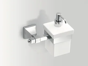 TIMELESS - Wall-mounted ceramic Bathroom soap dispenser - Sanitary accessories by BATH&BATH