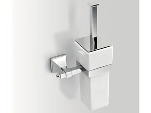 TIMELESS - Wall-mounted ceramic toilet brush - Sanitary accessories by BATH&BATH
