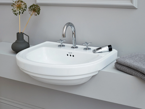 RIVIERA - 580mm Semi Inset Basin - Washbasin by bathroom brands