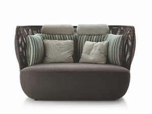 BAY - 2 seater fabric garden sofa - Sofa by B&B Italia Outdoor