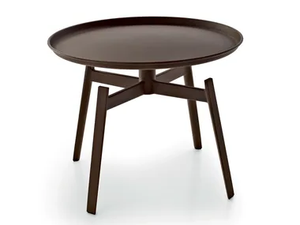 HUSK OUTDOOR - Round Corten™ garden side table - Side table by B&B Italia Outdoor