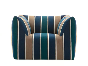 LA BAMBOLA OUTDOOR - Upholstered fabric garden armchair - Armchair by B&B Italia Outdoor
