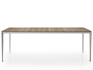 MIRTO OUTDOOR - Rectangular iroko garden table - Table by B&B Italia Outdoor