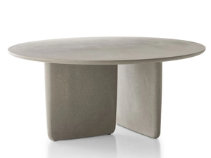 TOBI-ISHI OUTDOOR - Round cement garden table - Table by B&B Italia Outdoor