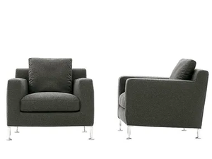 HARRY - Upholstered armchair with armrests - Armchair by B&B Italia
