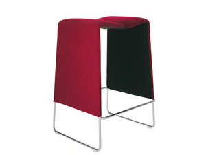 LAZY '05 - Sled base high fabric stool - Stool by B&B Italia