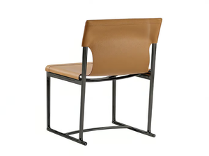 MIRTO INDOOR - Tanned leather chair - Chair by B&B Italia
